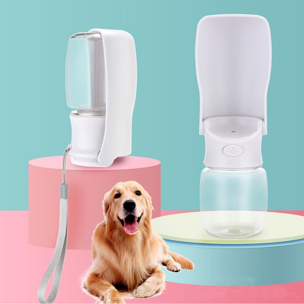 Portable Foldable Dog Water Bottle For Easy Travel Hydration