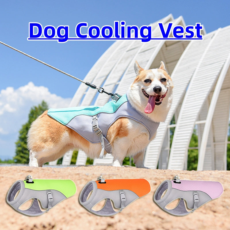 Evaporative Cooling Dog Vest For Summer Heat Protection