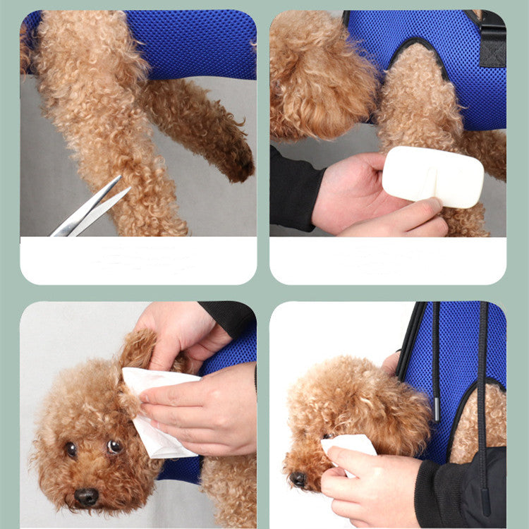 Mesh Pet Grooming Hammock For Easy Nail Trimming