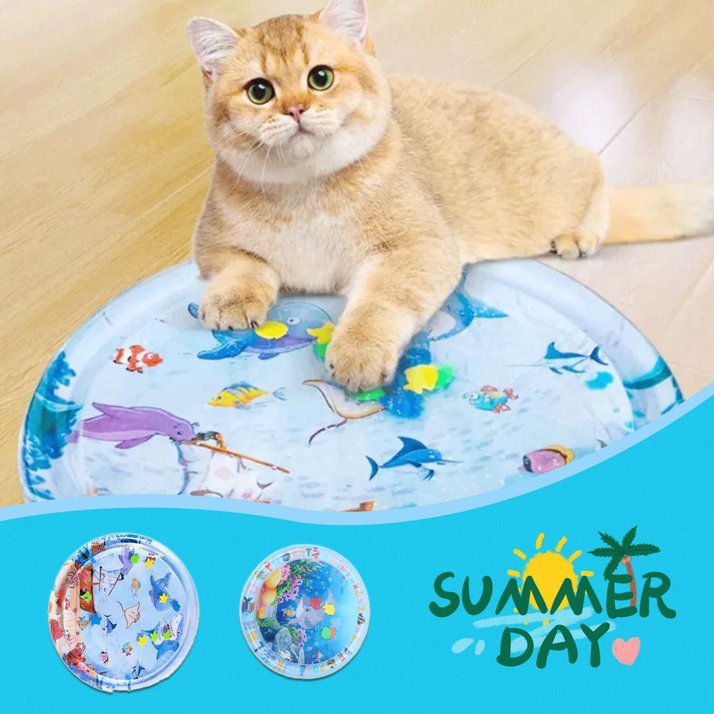 Cooling Inflatable Pet Water Mat For Summer Comfort And Play